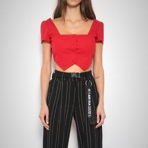 I am Gia ankaa top in red